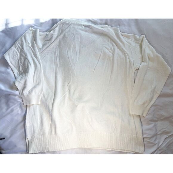 Lucky Brand V-Neck Sweater | Cream - Picture 11 of 13